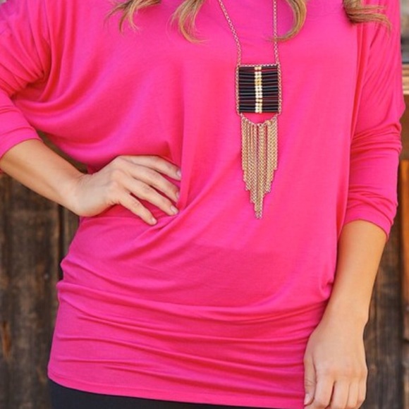 Favorite 3/4 sleeve loose fit dolman top - Picture 5 of 5
